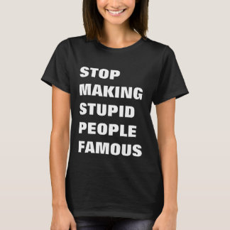 Camiseta Parar Texto Personalizado Familiar do Fazer Stupid