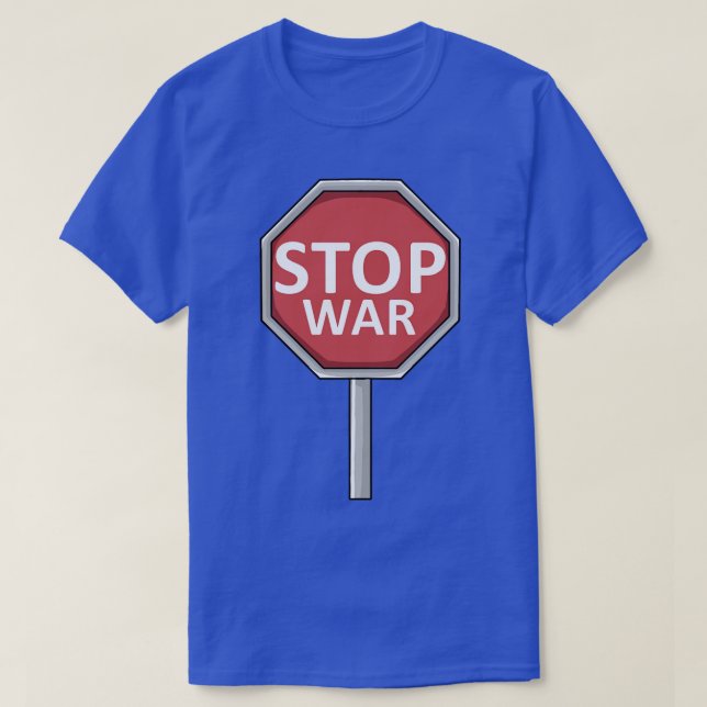 Camiseta PararAssinar Conflitos de Guerras Militares (Frente do Design)