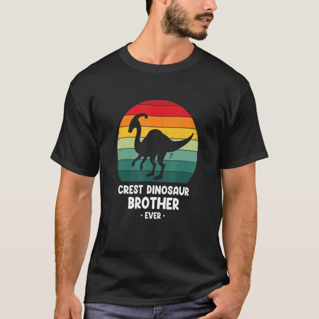 Camiseta Parasaurolophus for Cest Dinosaur Brother ever 1 (Frente)