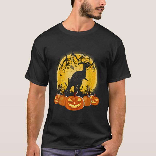Camiseta Parasaurolophus Pumpkin Halloween (Frente)