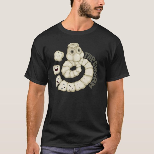 Camiseta PARASITA: Tapeworm (Frente)