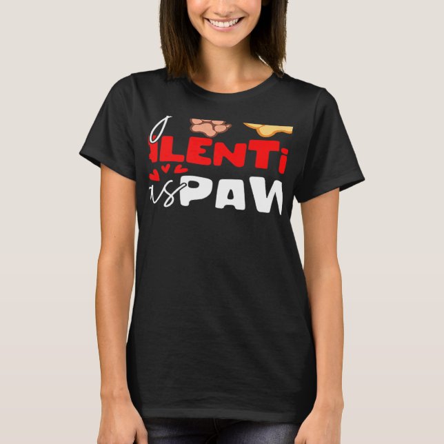 Camiseta Parceiro de Cachorro de Dia de os namorados de dec (Frente)