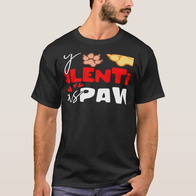 Camiseta Parceiro de Cão para Dia dos Namorados com Estilo (Frente)