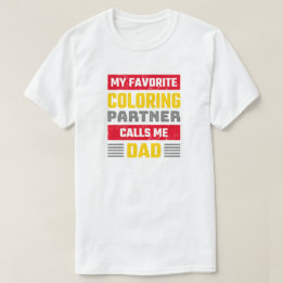 Camiseta Parceiro de Colorir Favorito - Fã de Colorir Diver