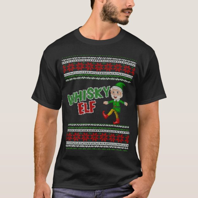 Camiseta Parceiro de família parece a família de whisky de  (Frente)