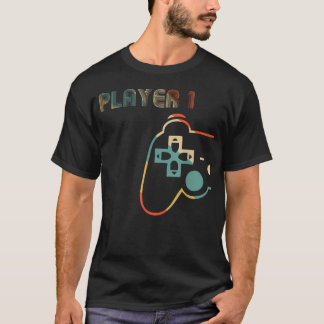Camiseta Parceiro de Jogo Correspondente Jogador 1 Jogador