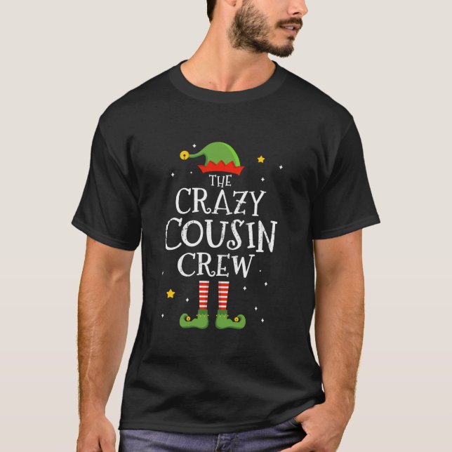 Camiseta Parceiro de natal maluco com elfo para a fama de N (Frente)