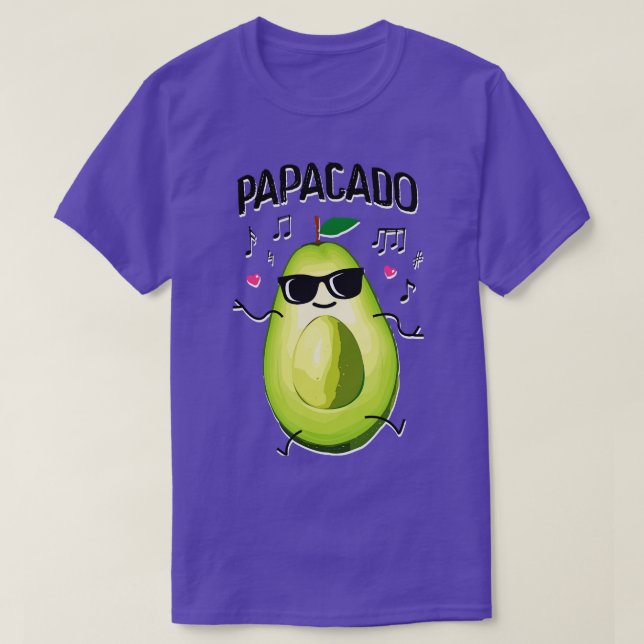 Camiseta Parceiro de Pai Papacado Avocado (Frente do Design)