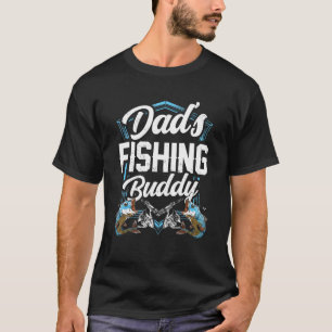 Camiseta Parceiro de pesca do papai Fisher pescador amigos
