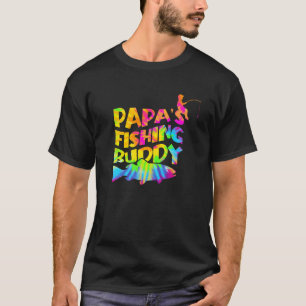 Camiseta Parceiro de pesca do papai pescador papai e filhos
