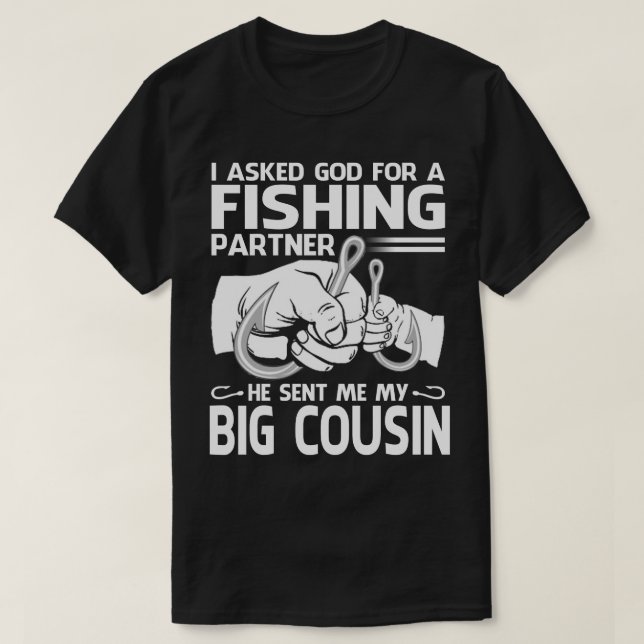 Camiseta Parceiro De Pesca Ele Me Enviou Meu Grande Conselh (Frente do Design)