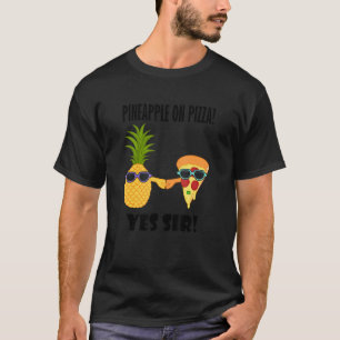 Camiseta Parceiro de Pizza de Abacaxi Exótico Chef de Pizza