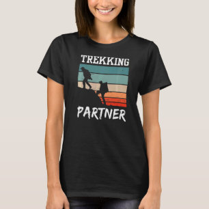 Camiseta Parceiro de Trekking Hikes caminhando Hiker Hobby