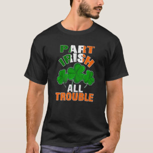 Camiseta Parceiro Engraçado Irlandês Todos os Problemas Irl