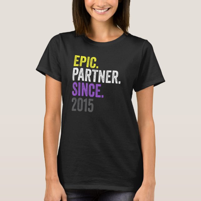 Camiseta Parceiro Epic Desde 2015 Aniversário do Império Nã (Frente)
