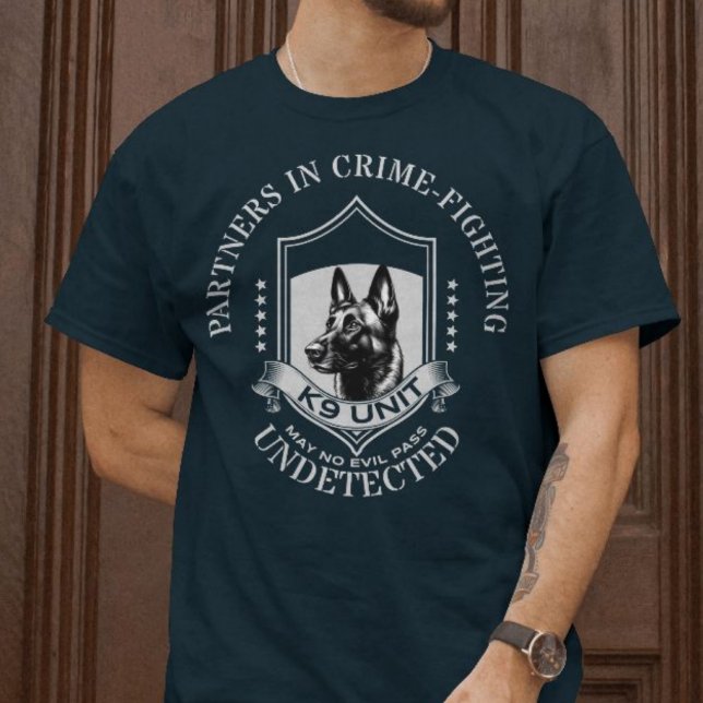 Camiseta Parceiros da Unidade K9 no Combate à Criminalidade (Criador carregado)