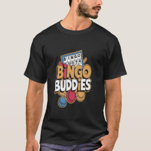 Camiseta Parceiros de Bingo Equipe de Bingo Divertida