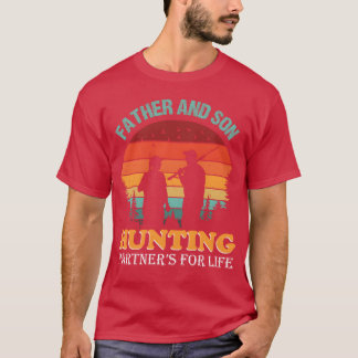 Camiseta Parceiros De Caça De Pai E Filho Para Caça De Vida