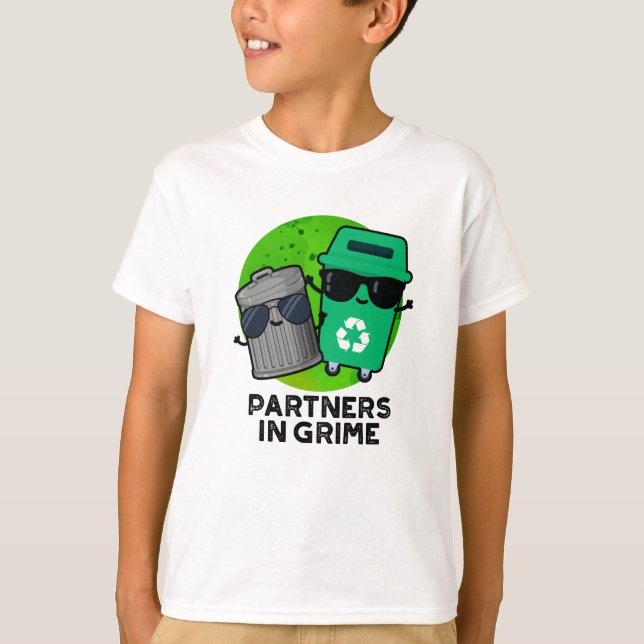 Camiseta Parceiros De Lixo Engraçado (Frente)