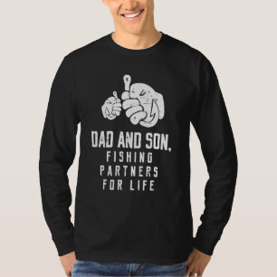 Camiseta Parceiros De Pesca De pai E Filho Para Garoto Que