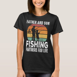 Camiseta Parceiros De Pesca De Pais E De Filho Vintage