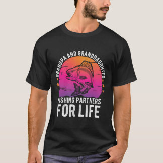 Camiseta Parceiros De Pesca Do Avô E Da Avô Para O Lif