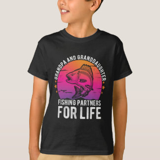 Camiseta Parceiros De Pesca Do Avô E Da Avô Para O Lif