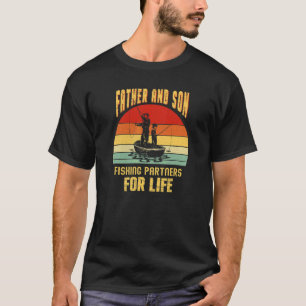 Camiseta Parceiros De Pesca Do Pai E Do Filho Para A Vida