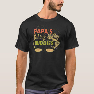 Camiseta Parceiros de pesca do papai Nome personalizado dos
