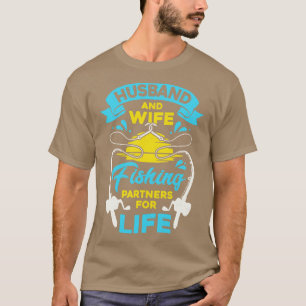 Camiseta Parceiros De Pesca Para Marido E Esposa Para A Vid