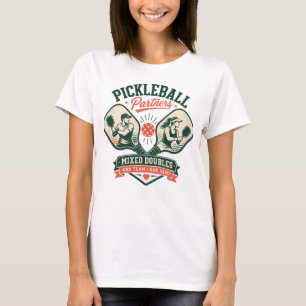 Camiseta Parceiros de Pickleball Duplas Mistas