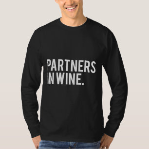Camiseta Parceiros Gráficos De Vinho Mais Amigos