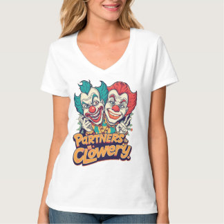Camiseta Parceiros na Clowery (Piada de Palhaço Divertida)
