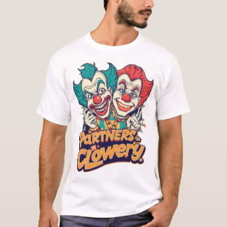 Camiseta Parceiros na Clowery (Punição de Palhaço Divertida
