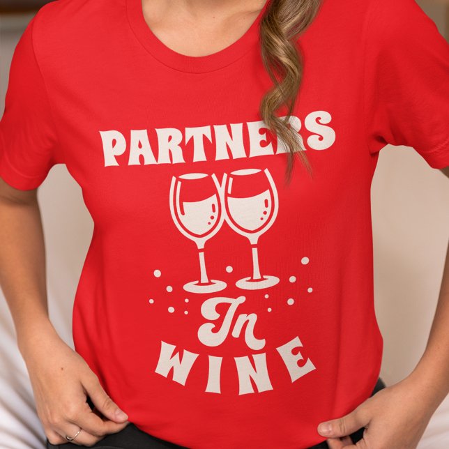 Camiseta Parceiros no Vinho (Partners in Wine Womens Tshirt)