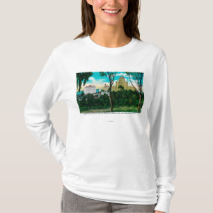Camiseta Parcela da skyline de San Diego que mostra o EL