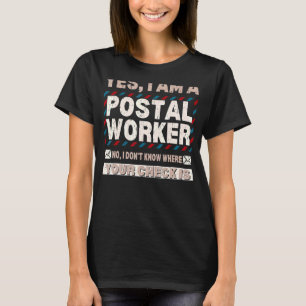 Camiseta Parcela do Corretor de Correio do Correio Postal