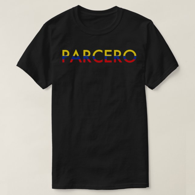 Camiseta Parcero Colombia Slang (Frente do Design)