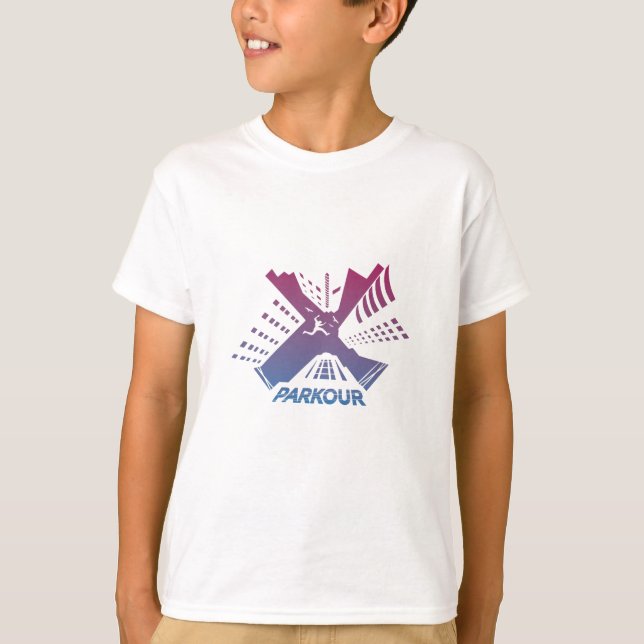 Camiseta Parcour, Parkour, Acrobatics, Freerunning (Frente)
