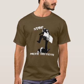 Camiseta Pare a brutalidade de polícia