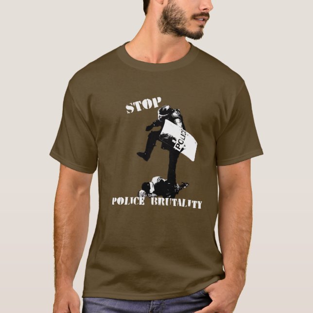 Camiseta Pare a brutalidade de polícia (Frente)