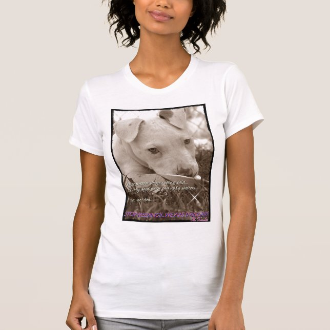 CAMISETA PARE A CRIAÇÃO DE ANIMAIS QUE NÓS ESTAMOS MORRENDO (Frente)