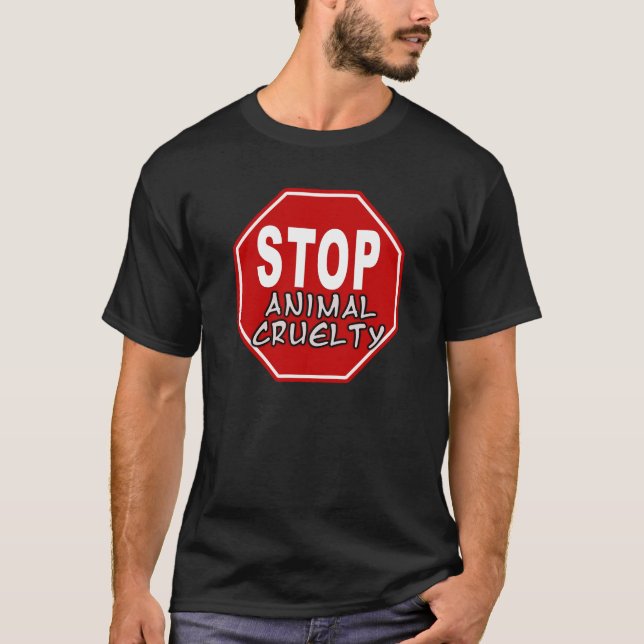 Camiseta Pare a crueldade animal (Frente)
