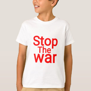 CAMISETA PARE A GUERRA. ASSINAR A PAZ