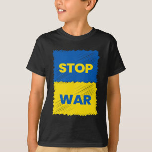 Camiseta Pare a Guerra - Salve a Ucrânia - Pare a Guerra na