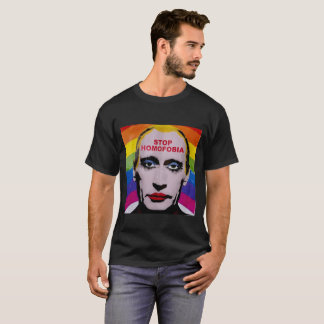 Camiseta Pare a homofobia da parada de Putin