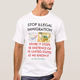 CAMISETA PARE A IMIGRAÇÃO ILEGAL