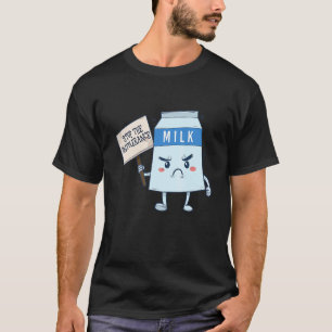 Camiseta Pare a Intolerância Caixa de Leite Intolerante à l