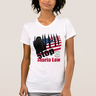 Camiseta PARE A LEI de SHARIA (os EUA)