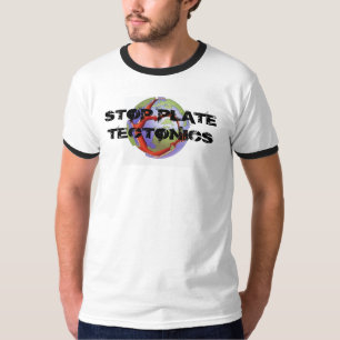 CAMISETA PARE A TECTÔNICA DE PLACA